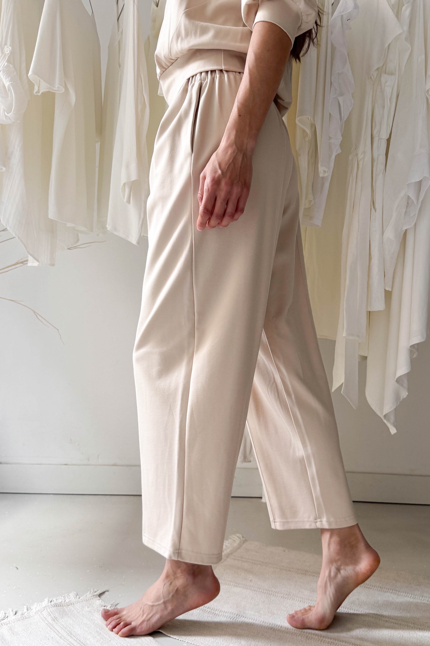 Bézs nadrág/felső szett