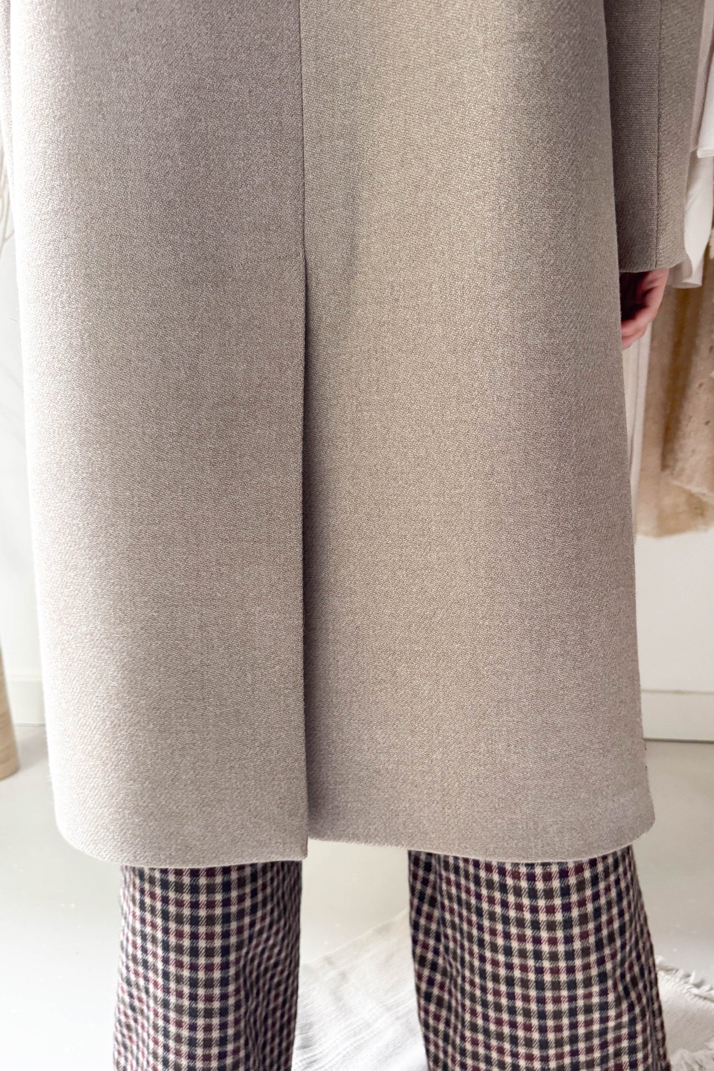 Oversize szövetkabát-homokszín