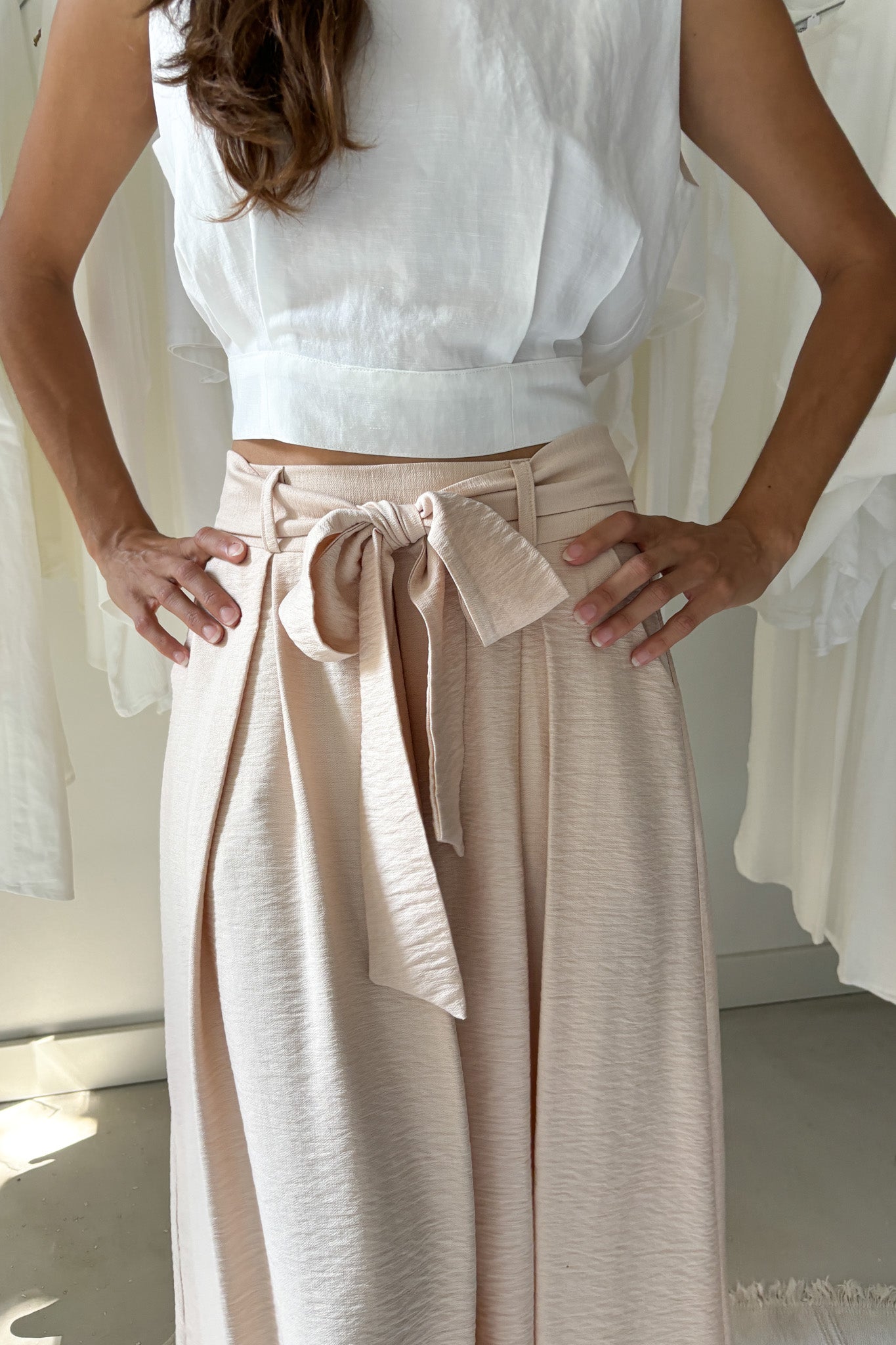 Lenge szoknya - púderszín