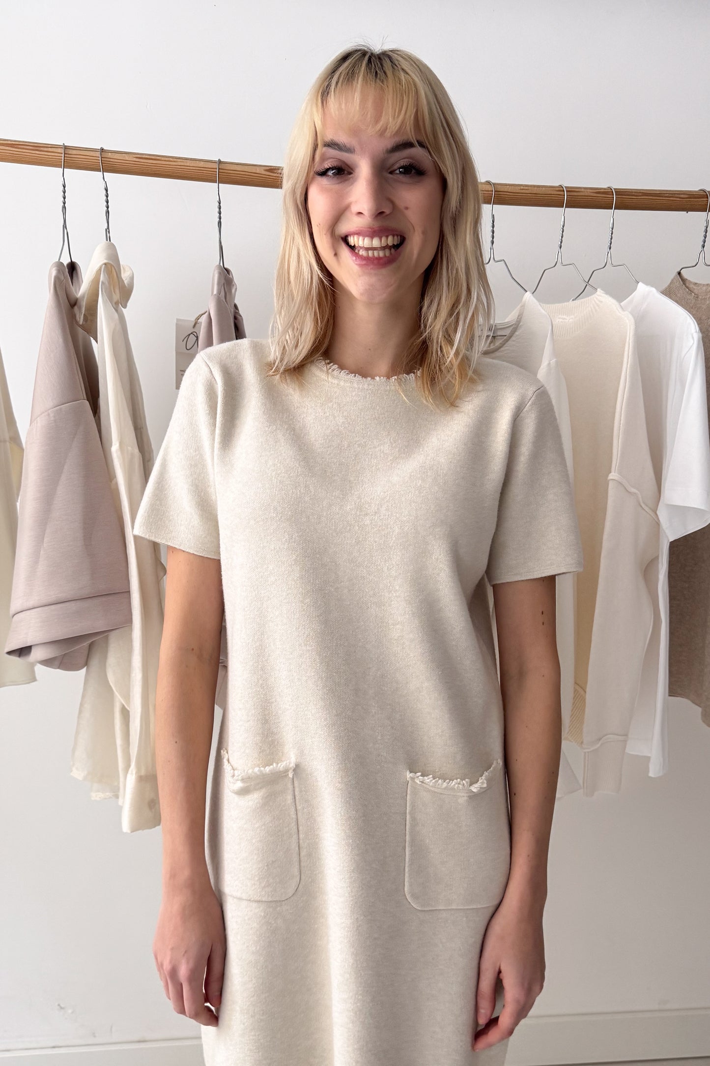 Rövid kötött ruha