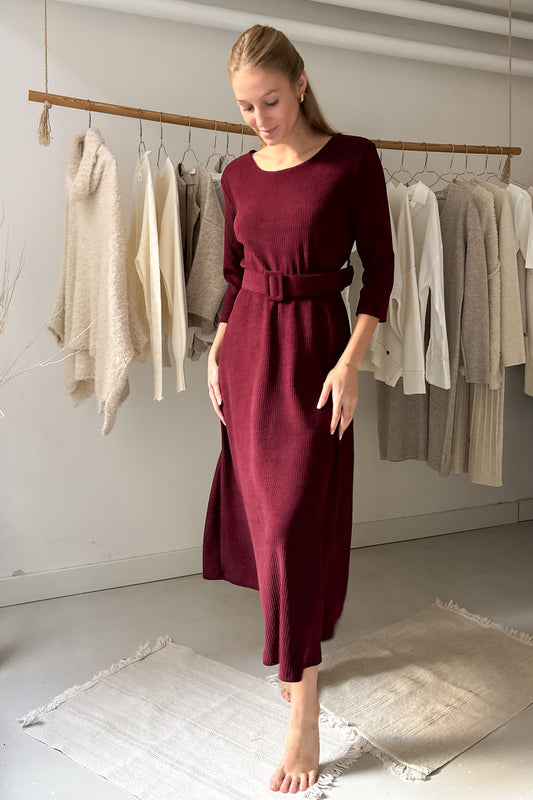 Kordbársony midiruha - borvörös