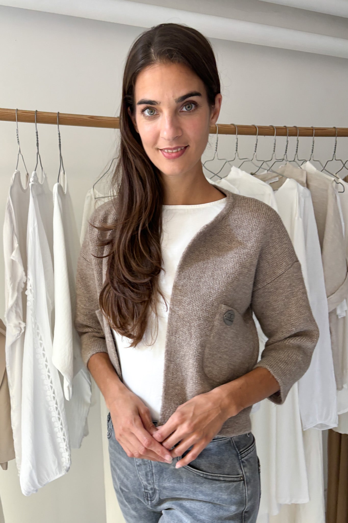 Fahéj színű boleró