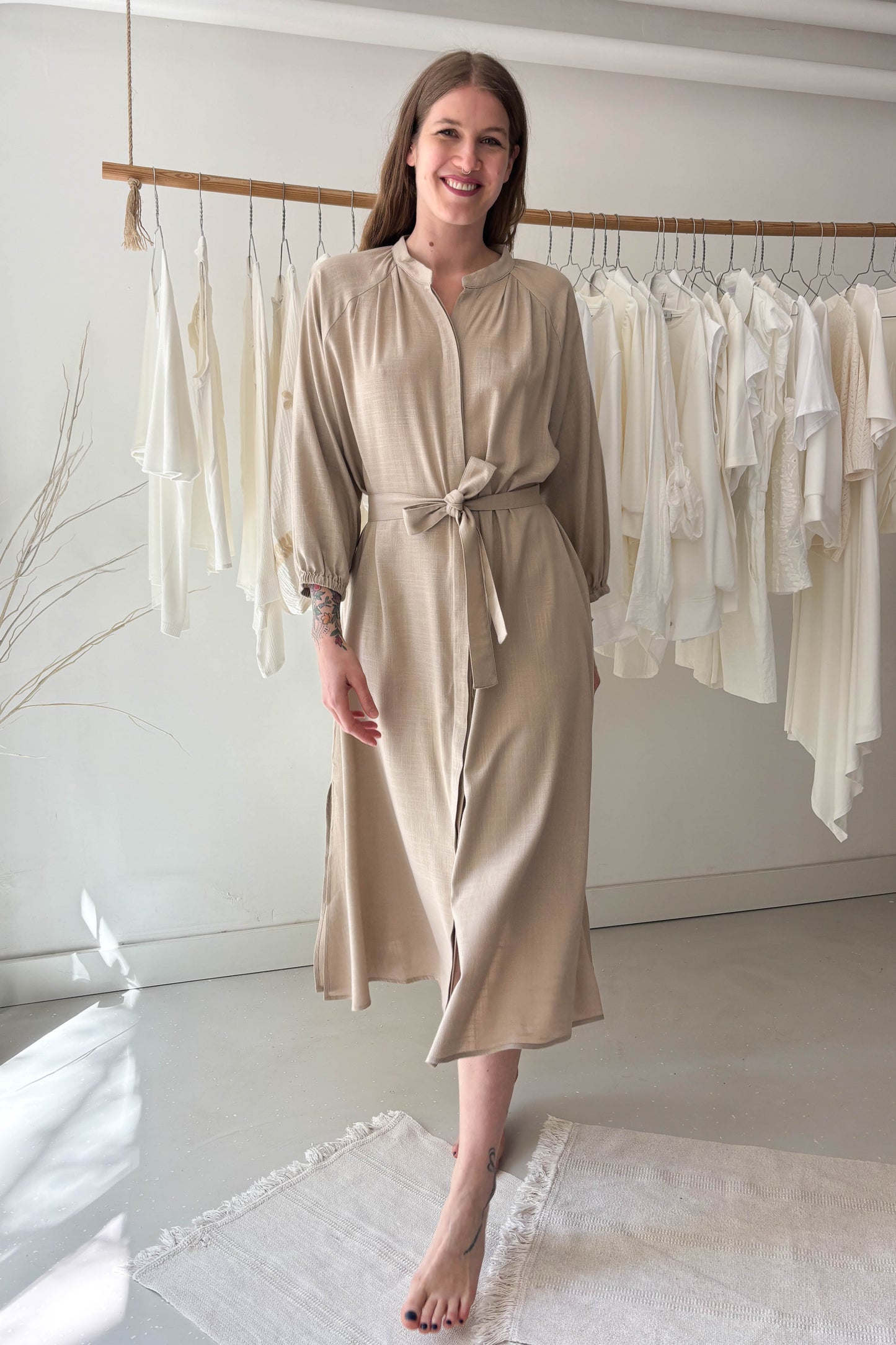 Földimogyoró midi ruha