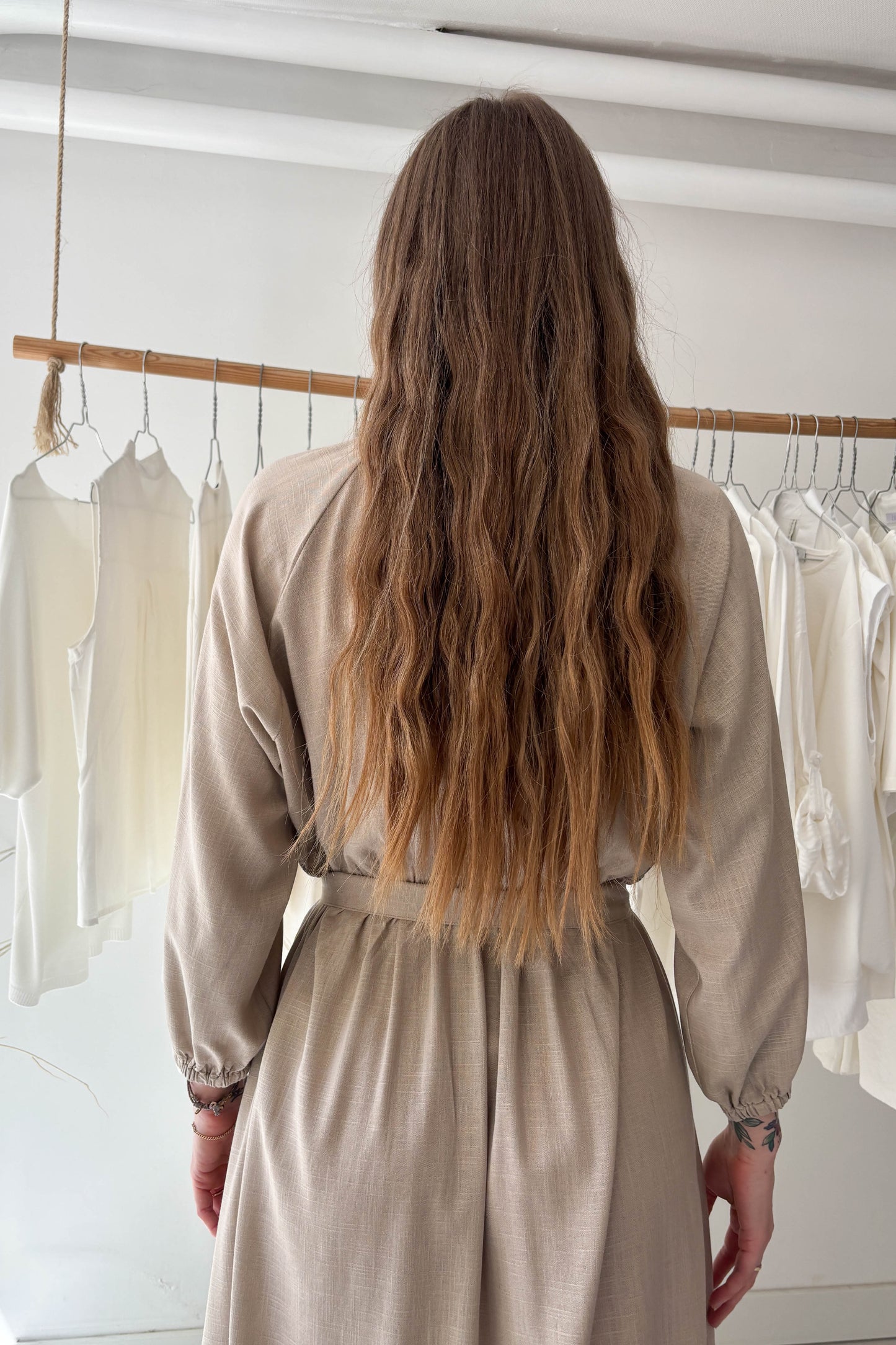 Földimogyoró midi ruha