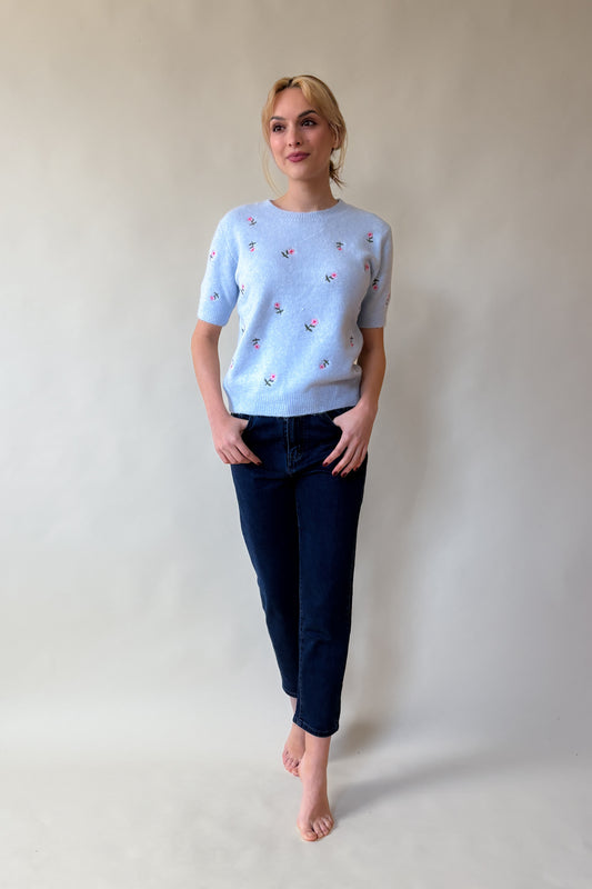 Apró virágos felső