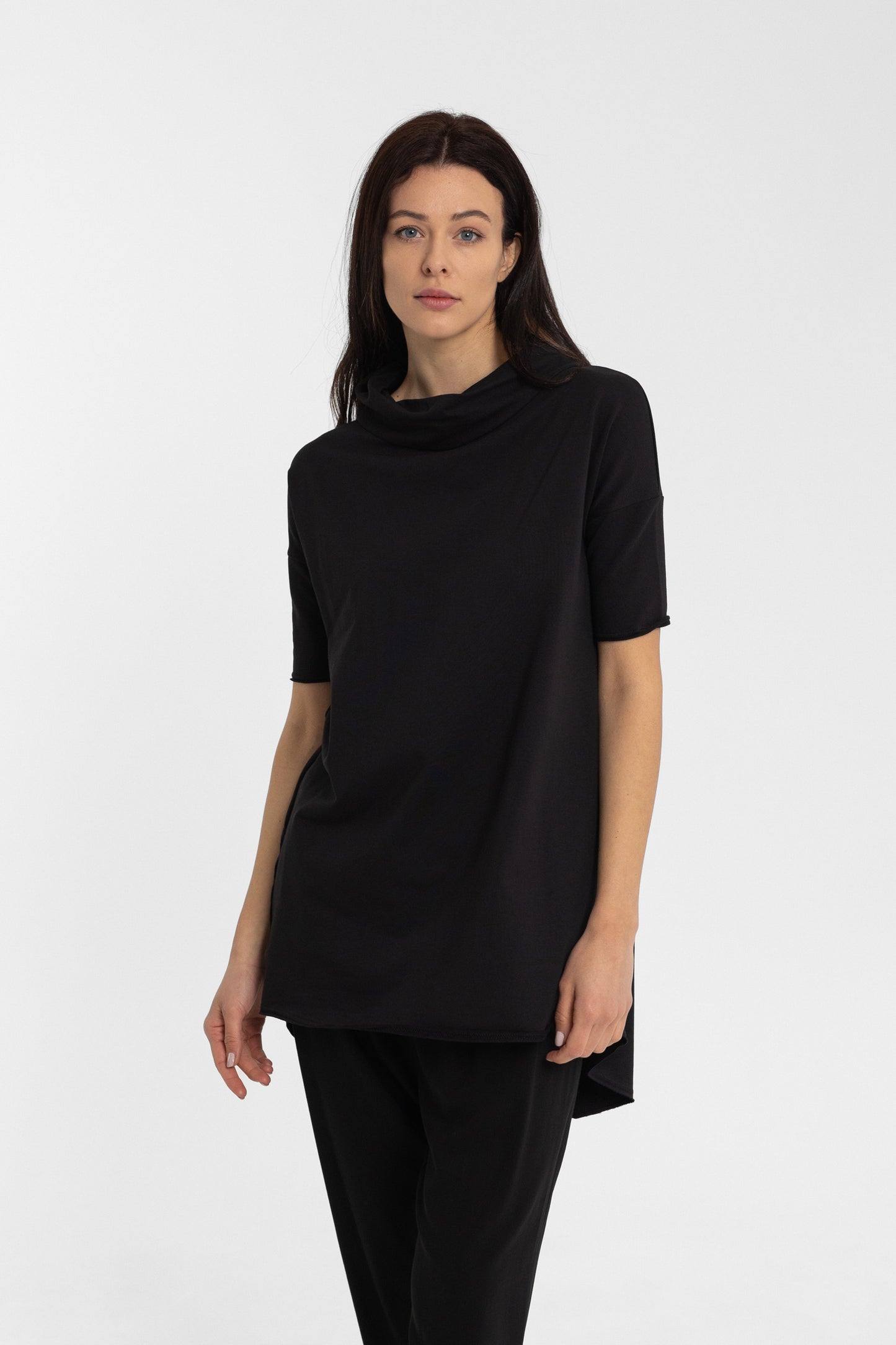 Csavart nyakú pulóver - hosszú