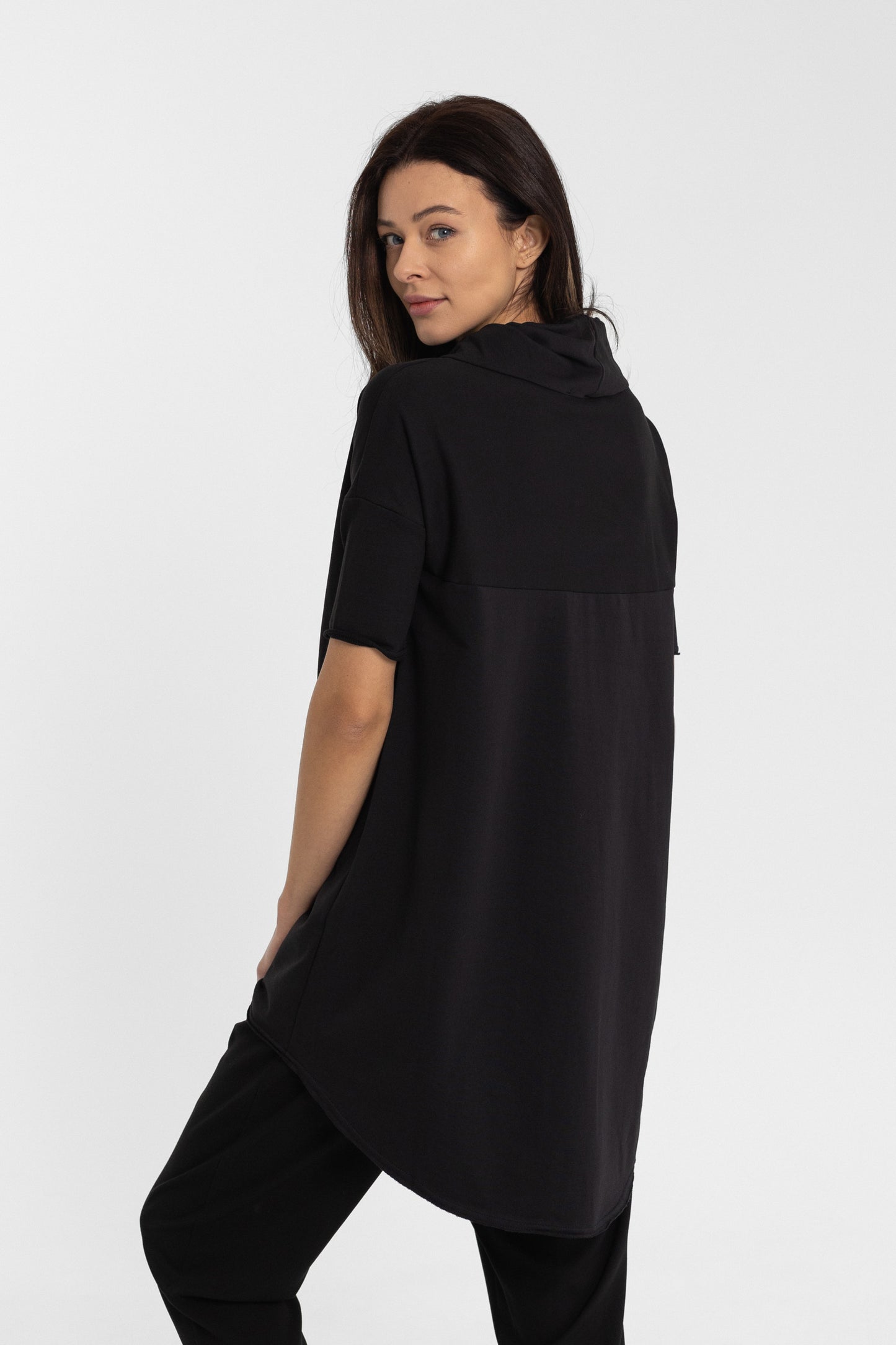 Csavart nyakú pulóver - hosszú