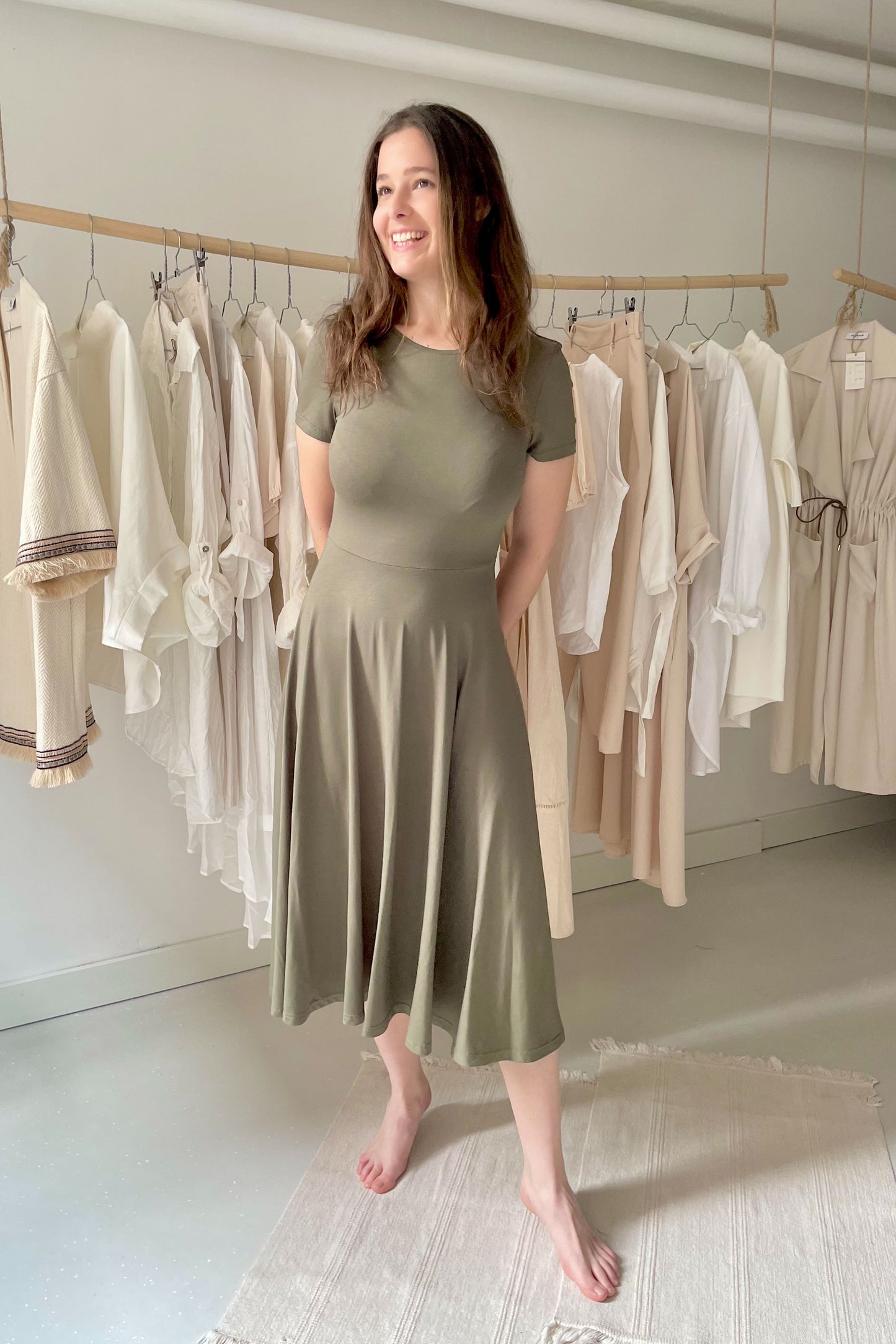 Viszkóz princess ruha