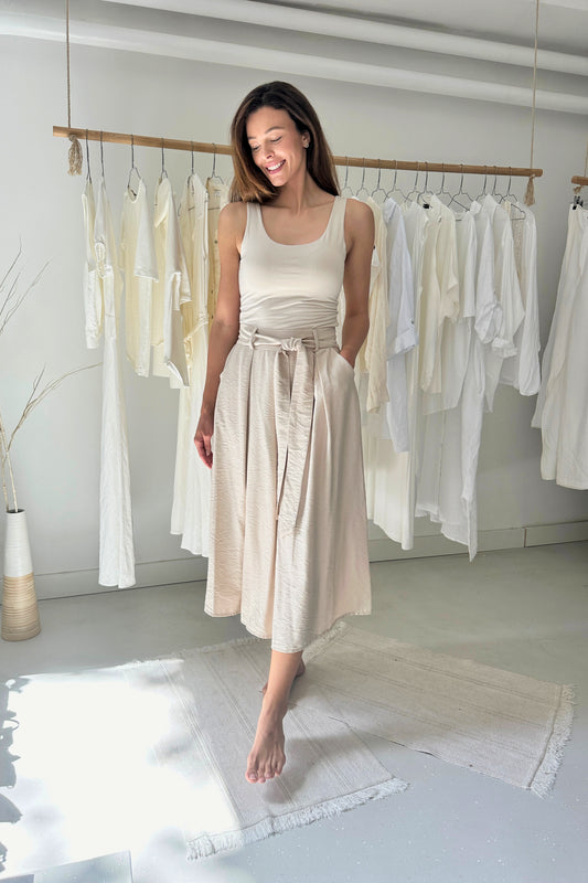 Lenge szoknya - homokszín