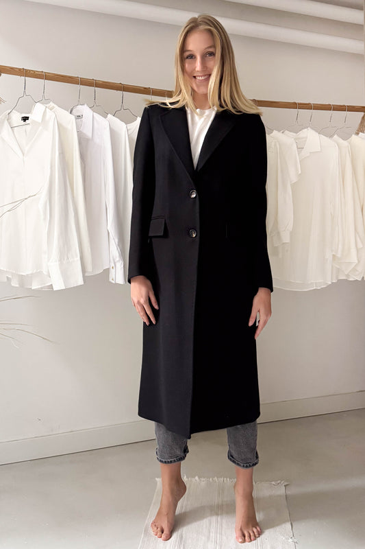 Szövetkabát-fekete