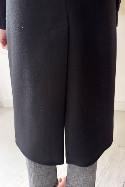 Szövetkabát-fekete