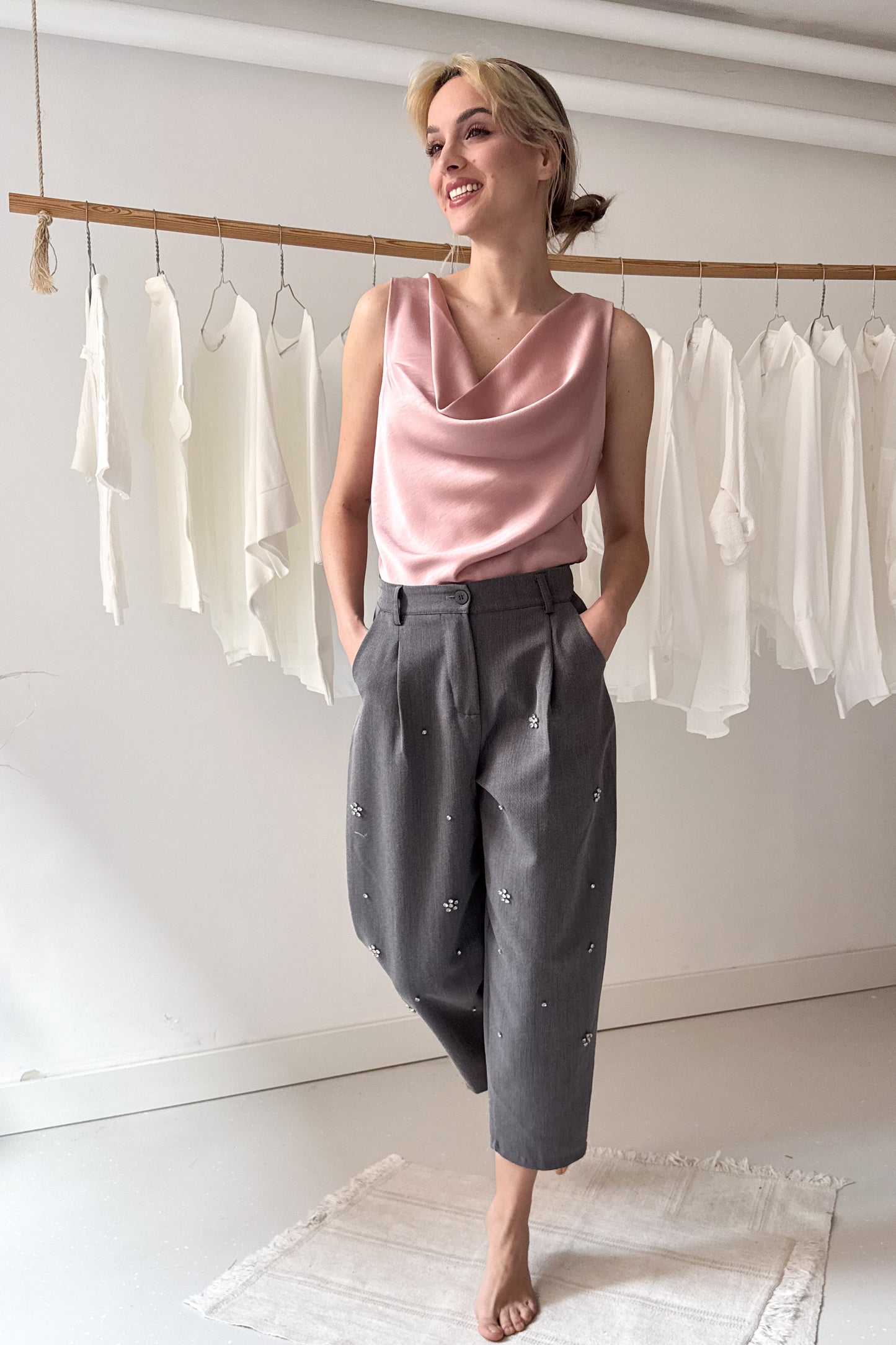 Beaded pants