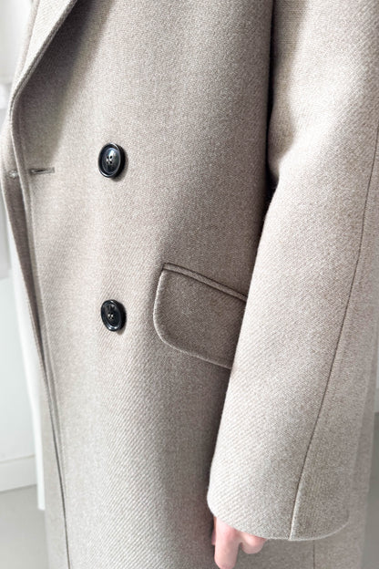 Oversize szövetkabát-homokszín