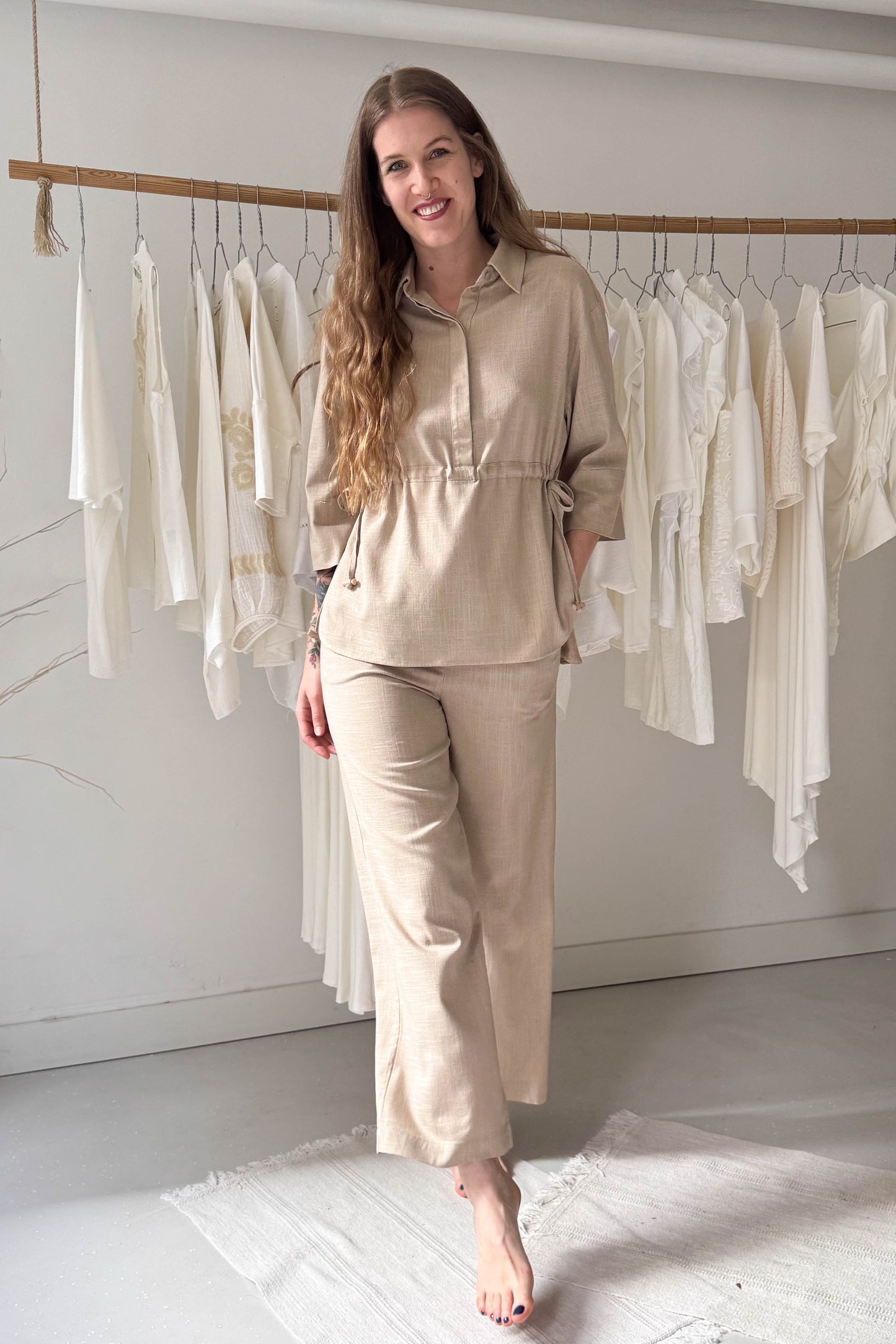 Természetes anyagú szett-földimogyoró