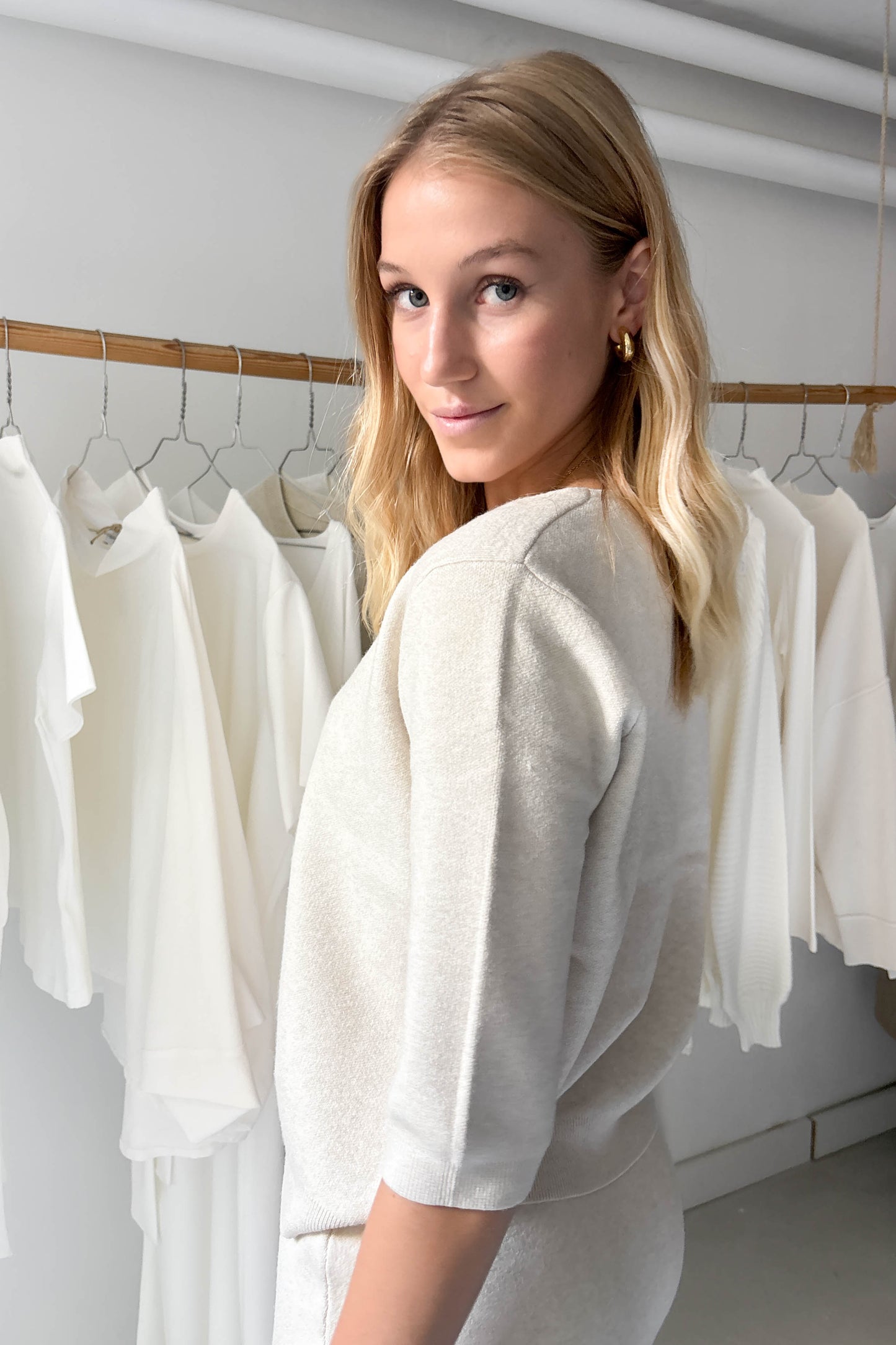 Kötött szett-marcipánfehér