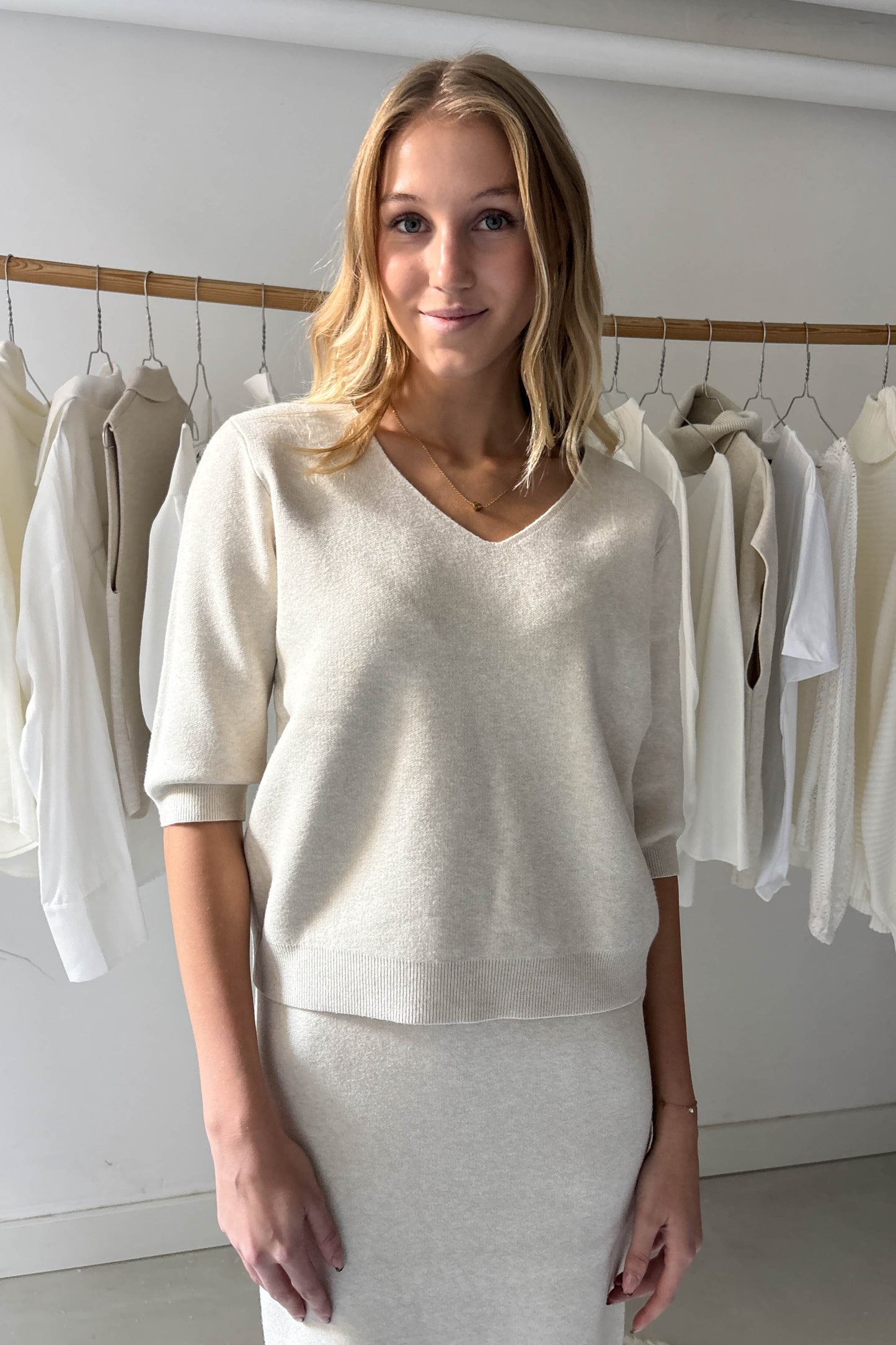 Kötött szett-marcipánfehér