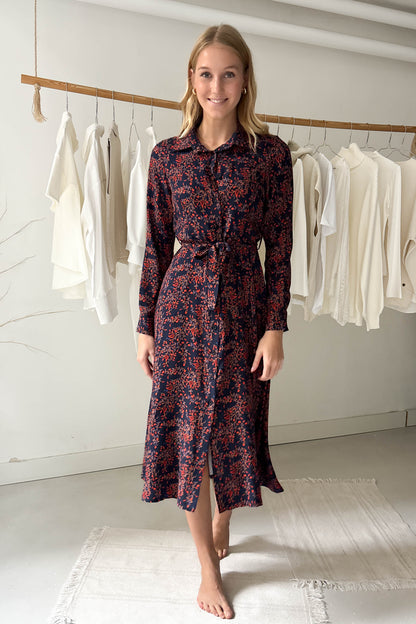 Klasszikus szabású ingruha-sötétkék