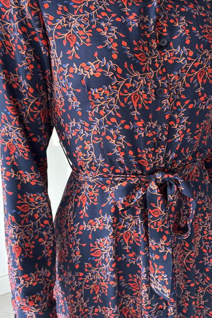 Klasszikus szabású ingruha-sötétkék