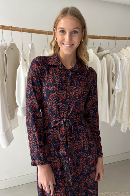 Klasszikus szabású ingruha-sötétkék