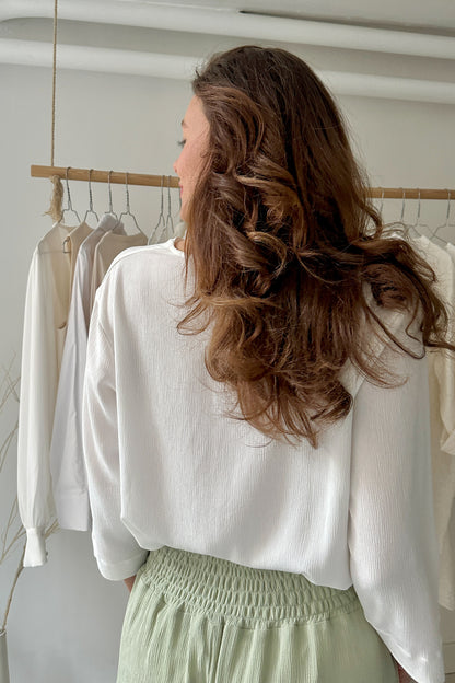 Pleated blouse