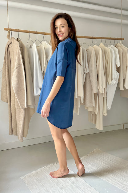 Csavart nyakú pulóver - hosszú