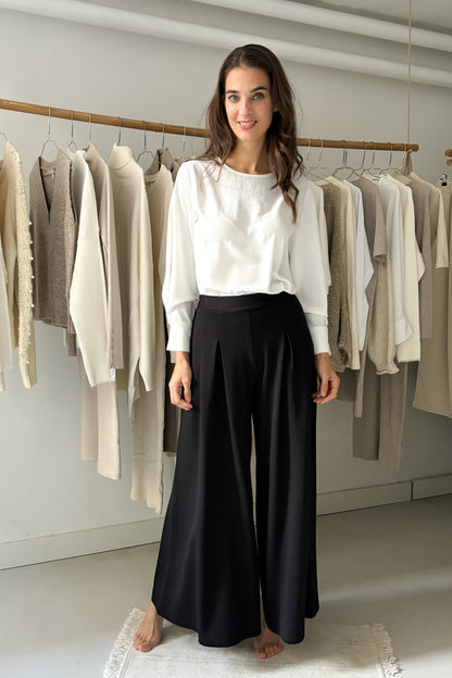 Bő ujjszabású blúz - fehér