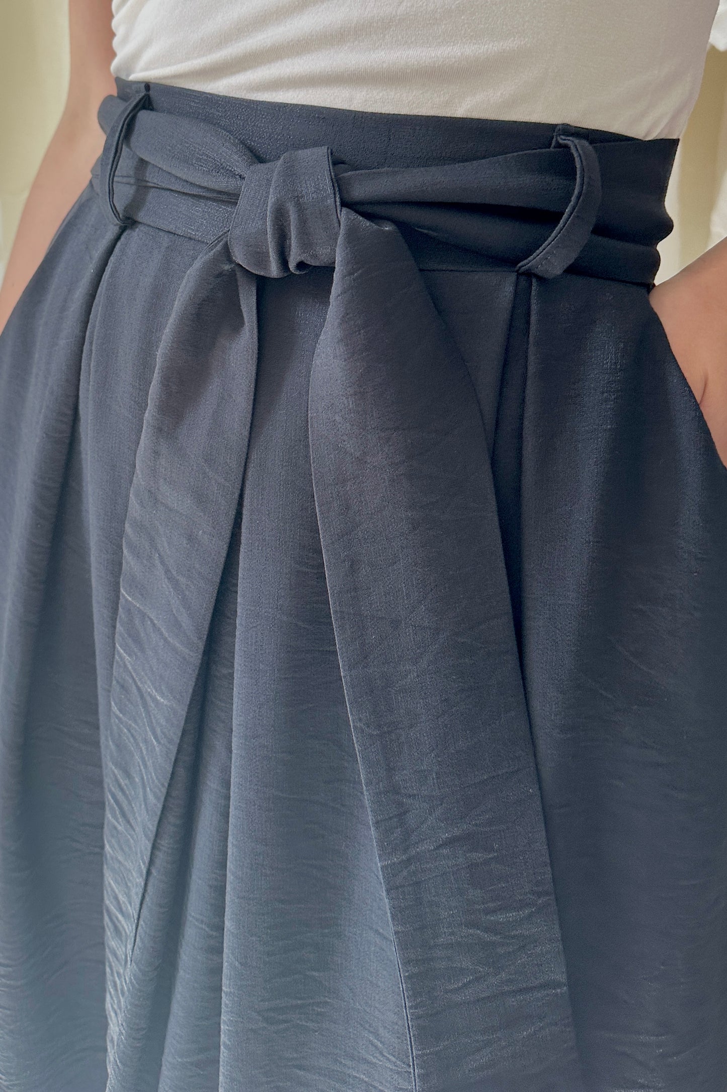 Lenge szoknya - fekete