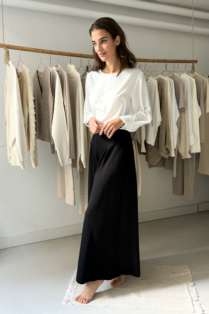 Bő ujjszabású blúz - fehér