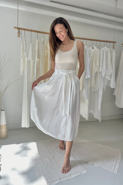 Lenge szoknya - fehér