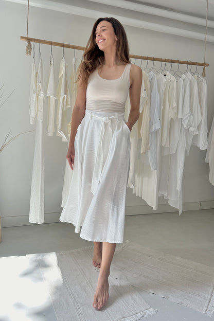 Lenge szoknya - fehér