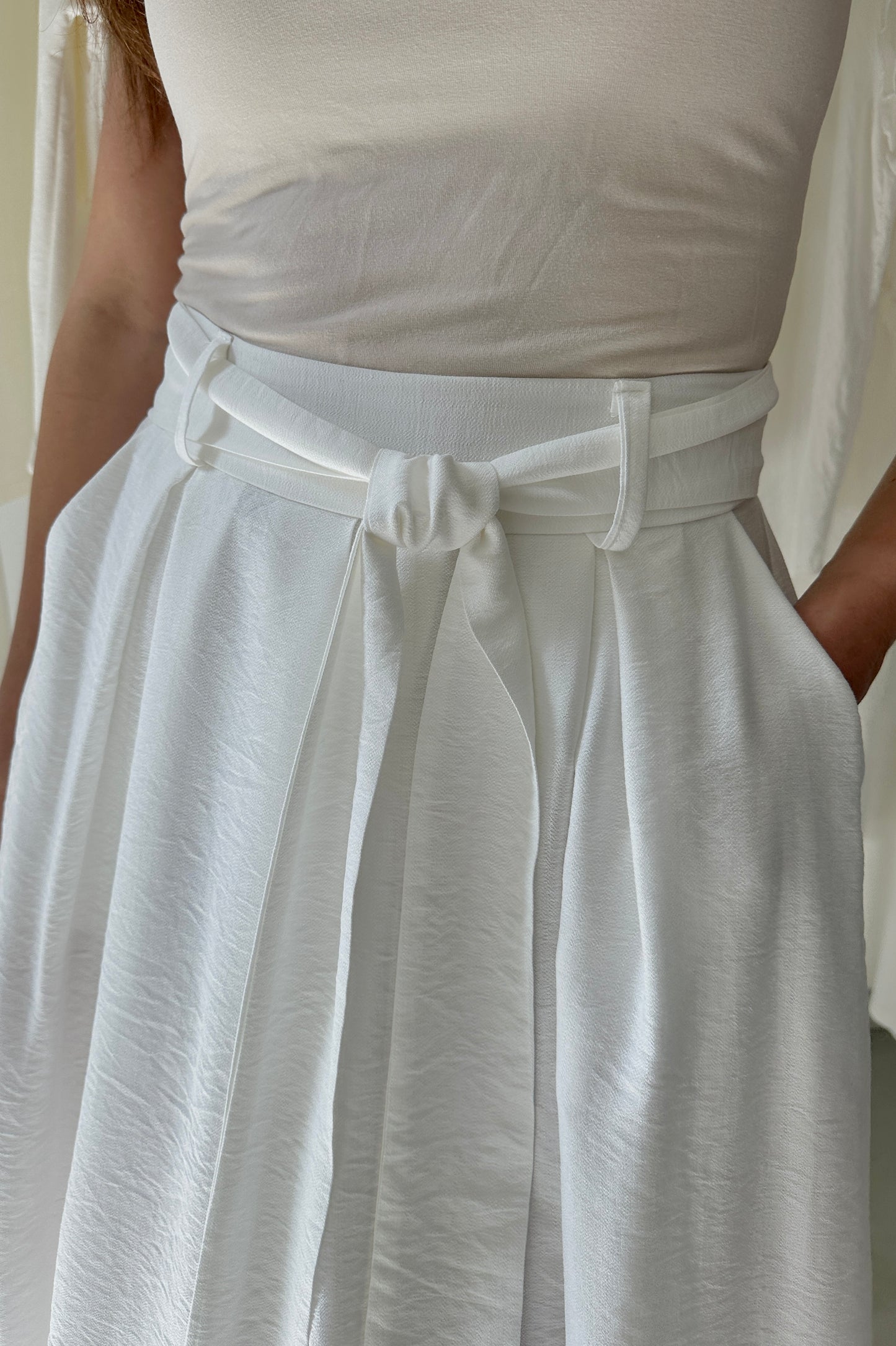 Lenge szoknya - fehér