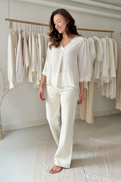 Pleated blouse