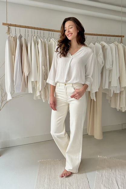 Pleated blouse