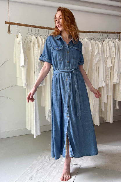 Rövidujjú farmer ingruha