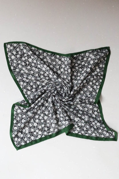 Viszkóz kendő - fekete/zöld