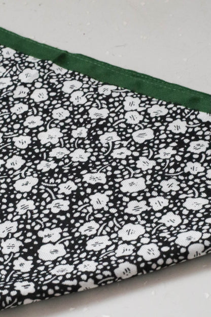 Viszkóz kendő - fekete/zöld