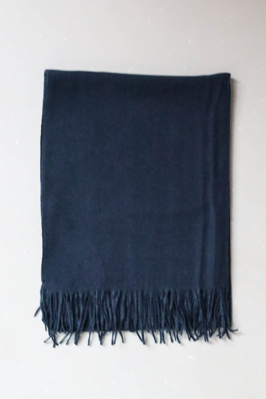 Puha kötött sál-tengerészkék