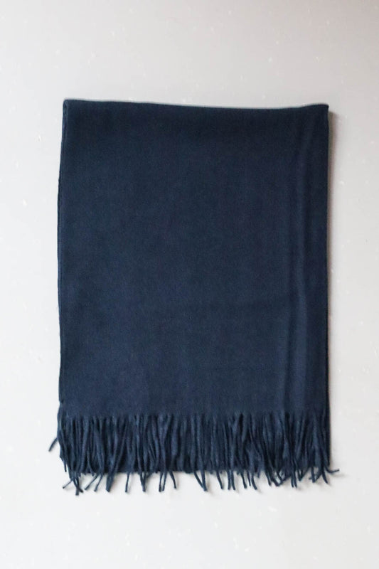 Puha kötött sál-tengerészkék