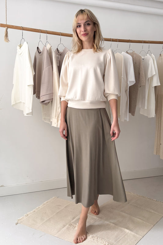 Puffos ujjú felső - vanília