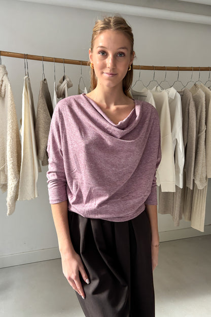 Ejtett nyakú felső - lila
