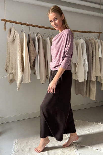 Ejtett nyakú felső - lila