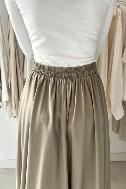 Midiszoknya - olivazöld