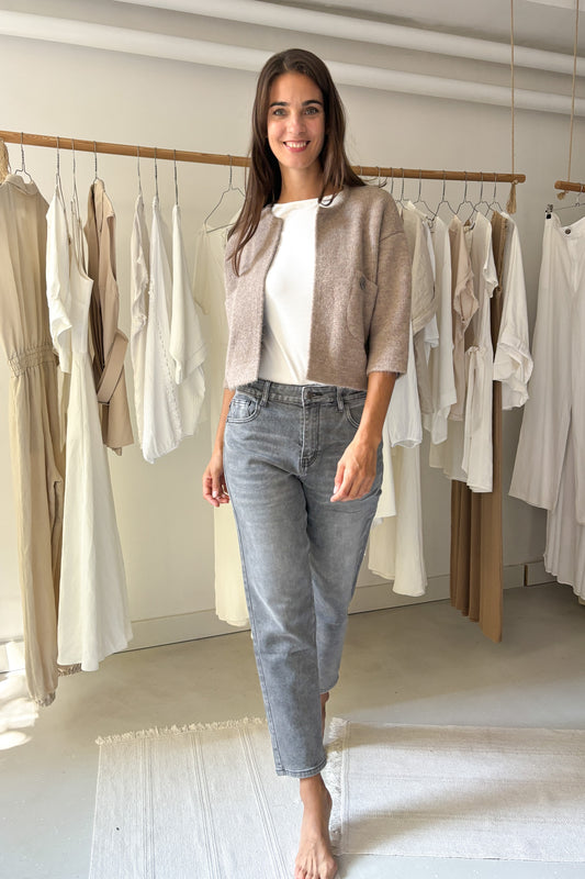 Fahéj színű boleró