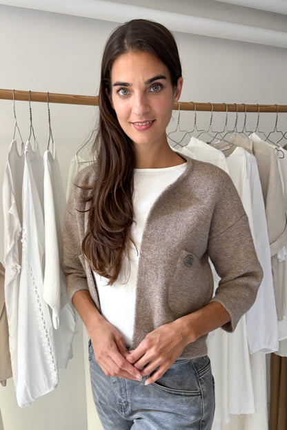 Fahéj színű boleró