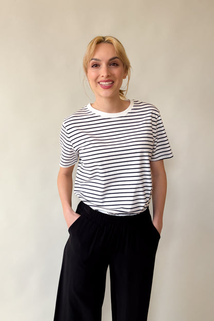 Csíkos pamut póló