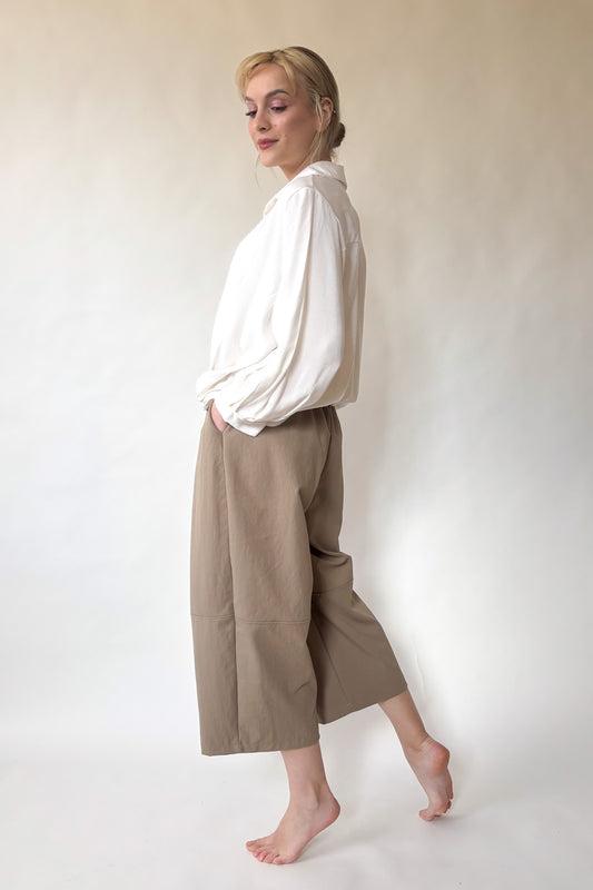 Alul csavart blúz - fehér