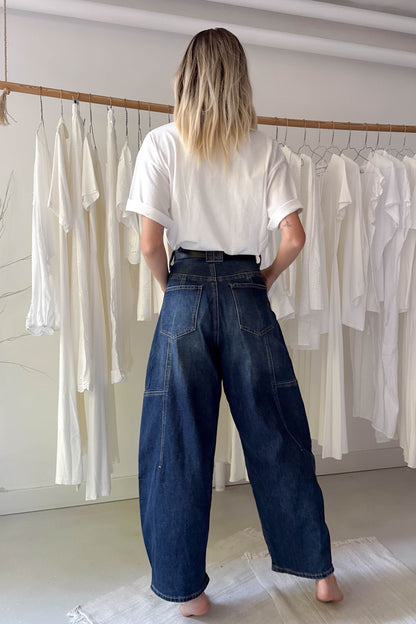 Láncos övvel ballon farmer nadrág