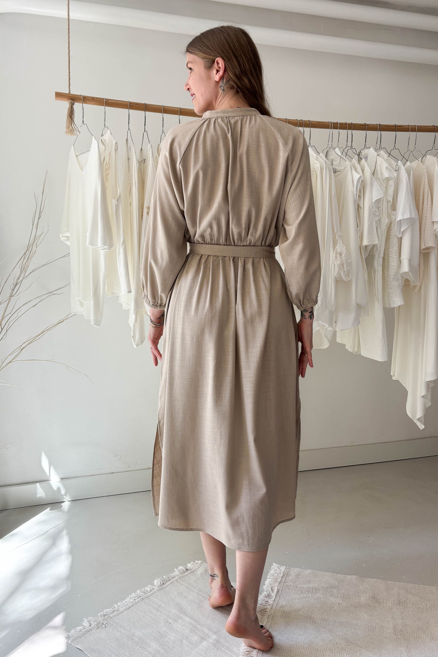 Földimogyoró midi ruha