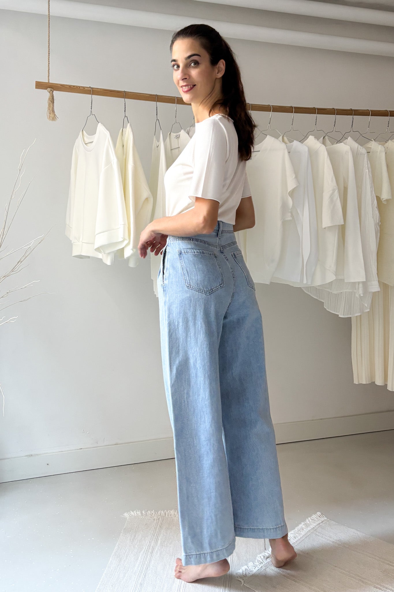 Magasderekú, hajtásos nadrág