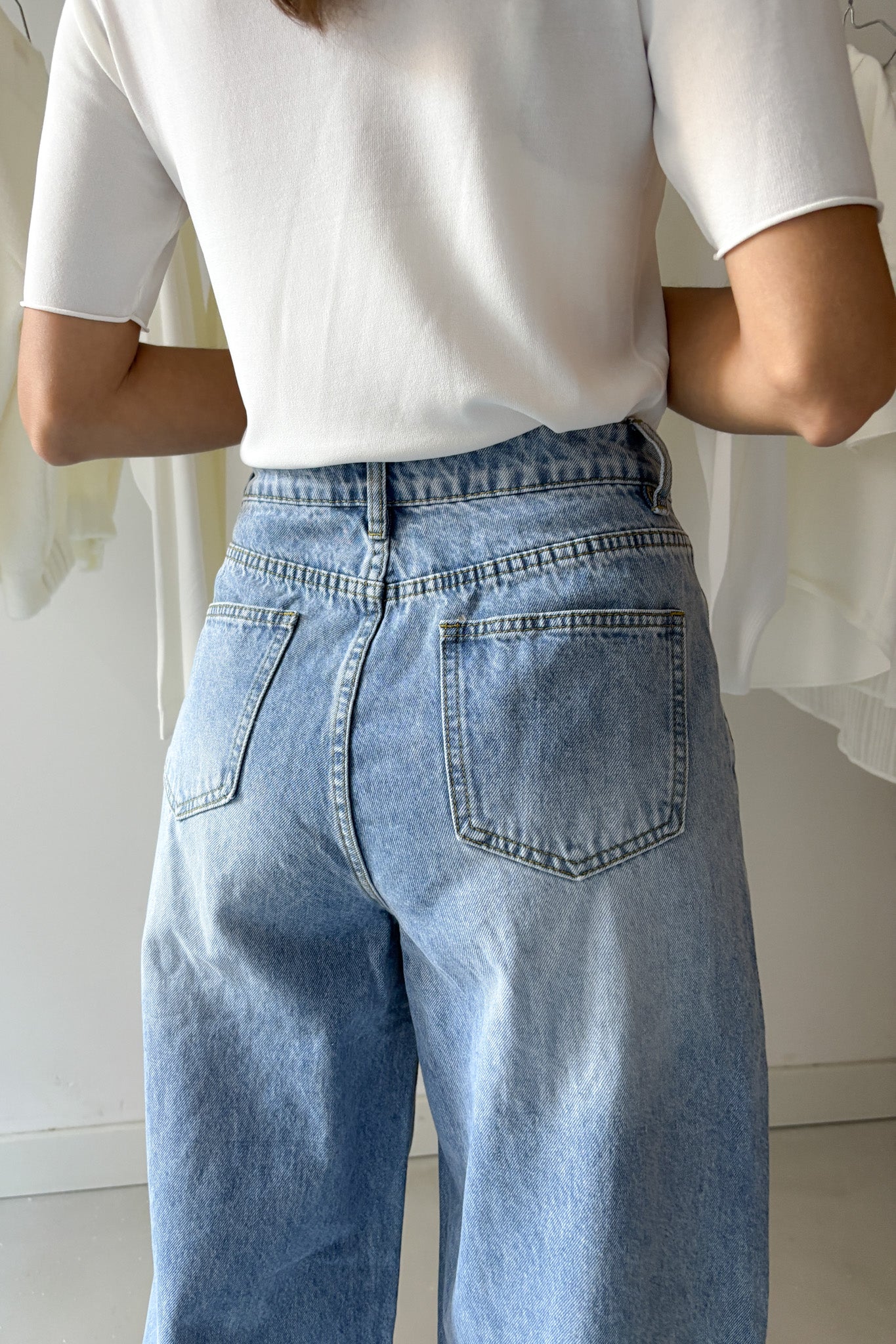 Színes kötőjű palazzo nadrág